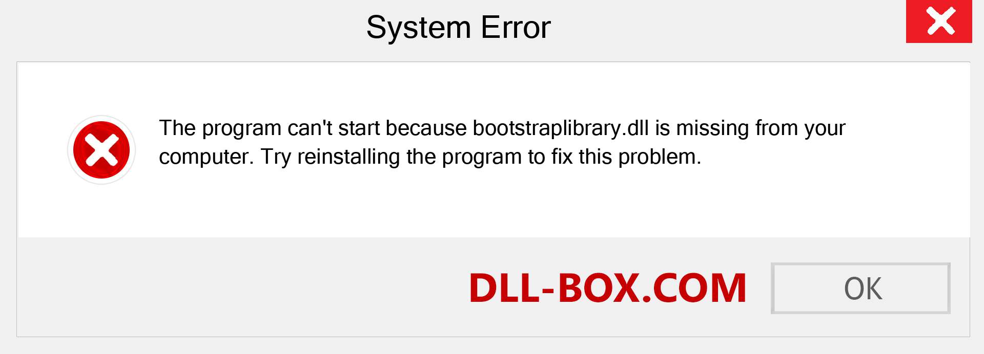  bootstraplibrary.dll file is missing?. Download for Windows 7, 8, 10 - Fix  bootstraplibrary dll Missing Error on Windows, photos, images